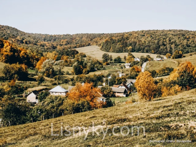Осінній краєвид долини в Лісниках